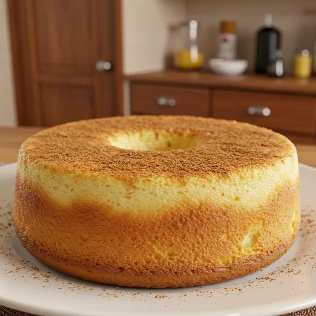 Bolo de iogurte com canela