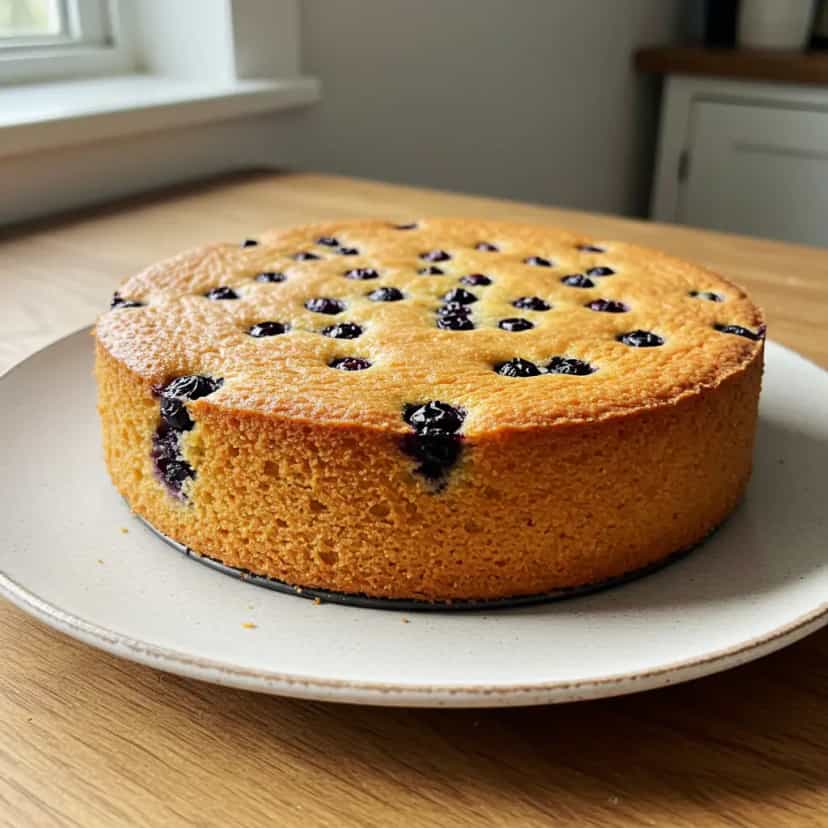 Foto deliciosa de Bolo de Iogurte Grego com Mirtilos pronta para servir - Bolos & Cupcakes
