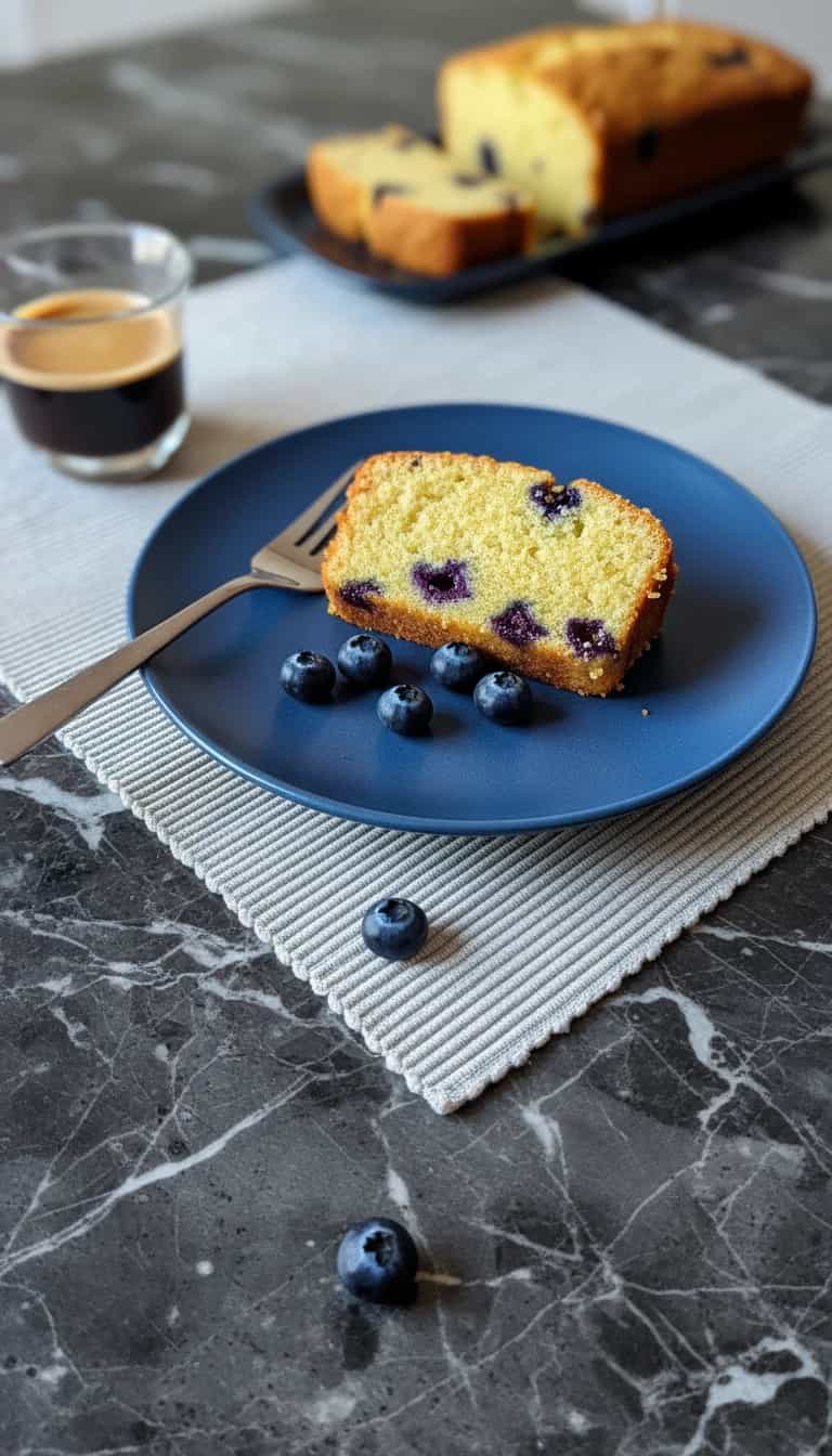 Bolo de Laranja com Blueberry
