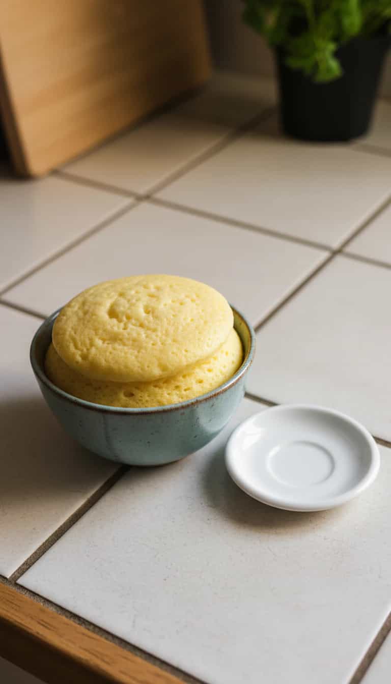 Foto deliciosa de Bolo de Laranja em Caneca pronta para servir - Bolos & Cupcakes