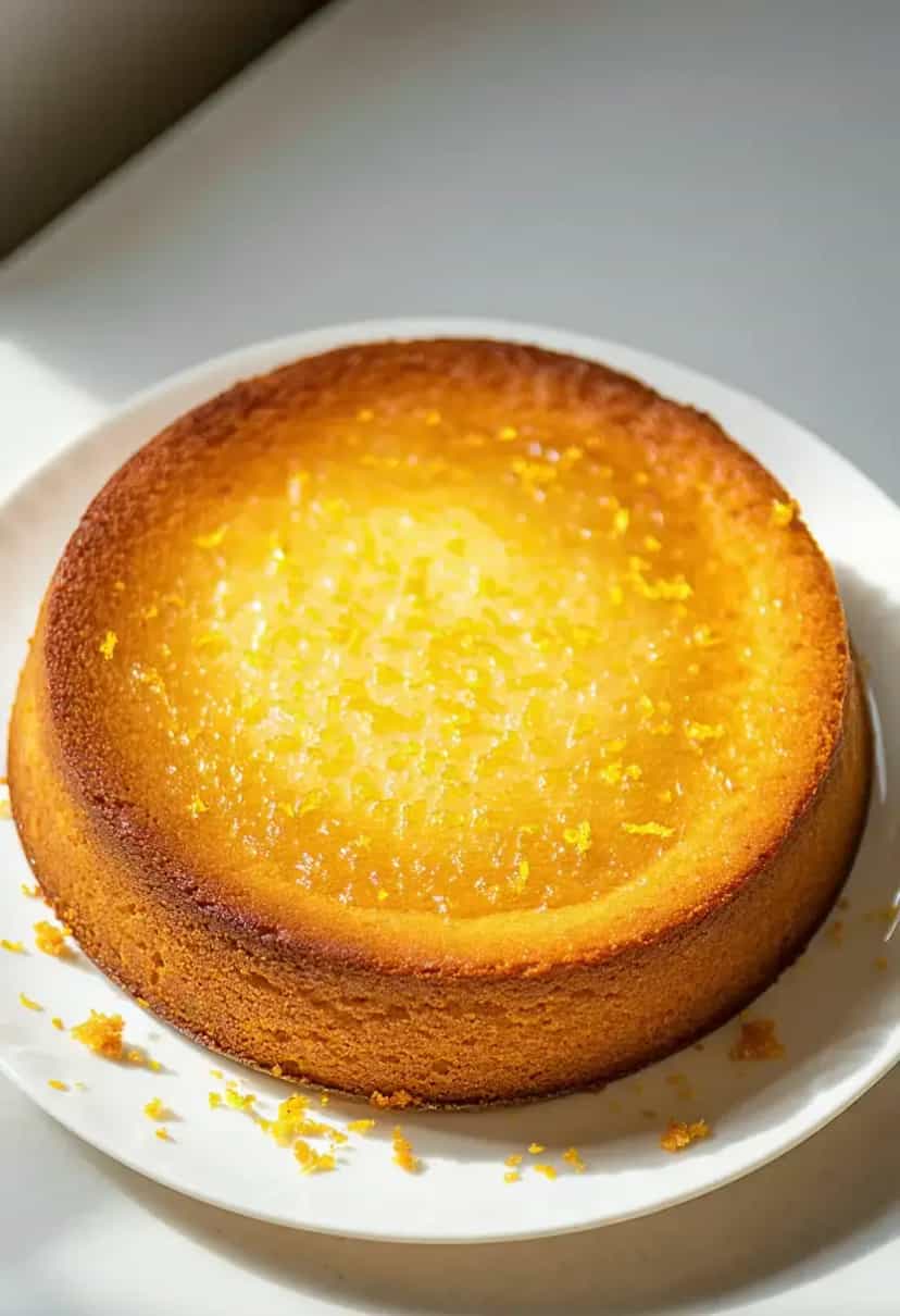Foto deliciosa de Bolo de Laranja Sem Açúcar pronta para servir - Receitas Saudáveis