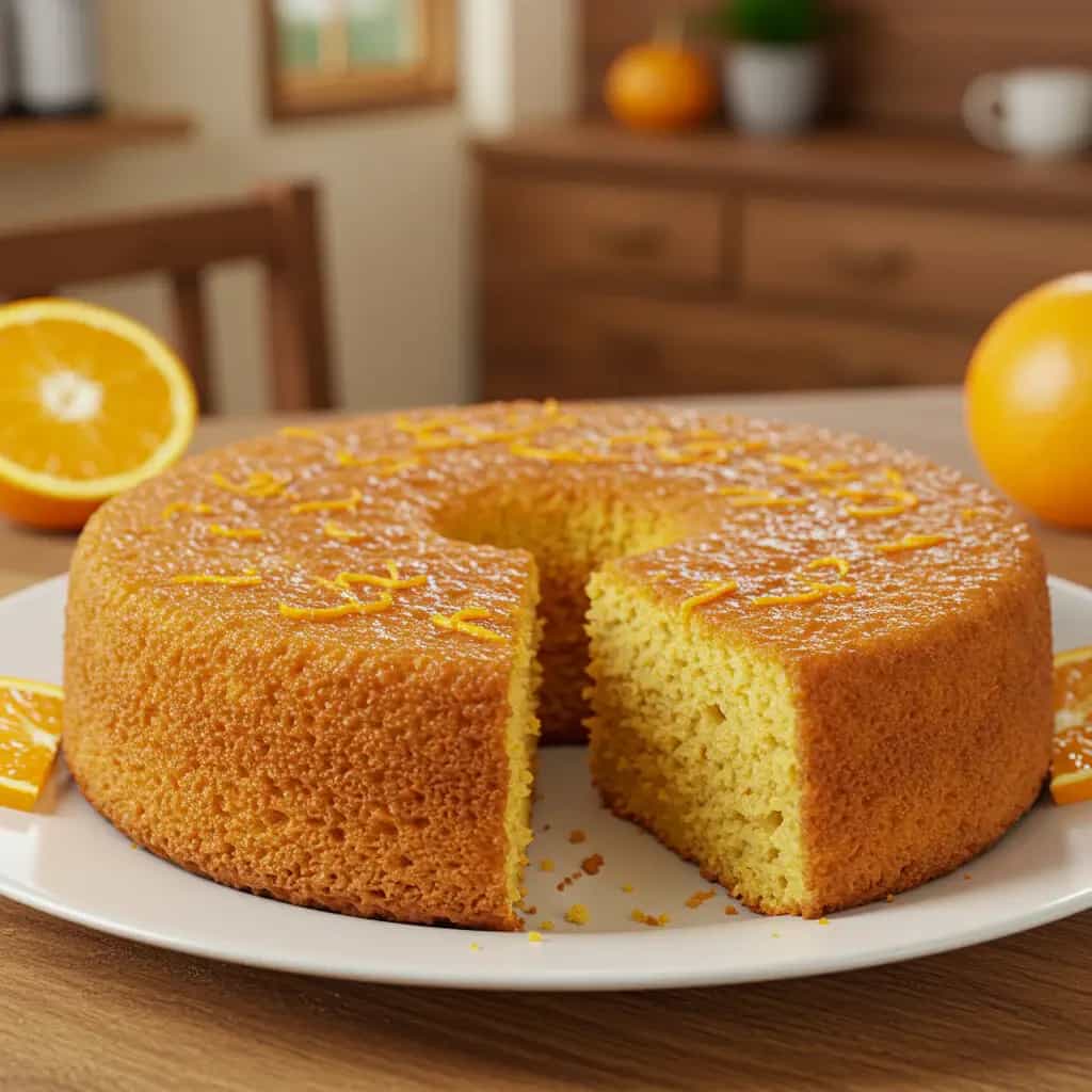 Bolo de laranja sem ovos