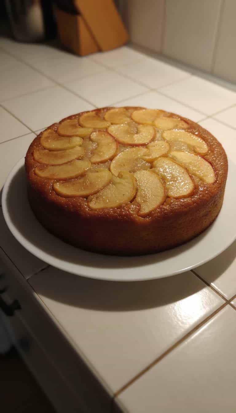 Foto deliciosa de Bolo de Maçã com Calda Caramelada pronta para servir - Bolos & Cupcakes
