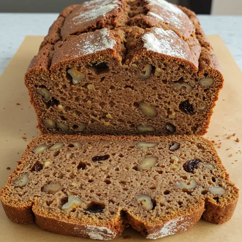 Foto deliciosa de Bolo de maçã com canela e passas pronta para servir - Outras Receitas