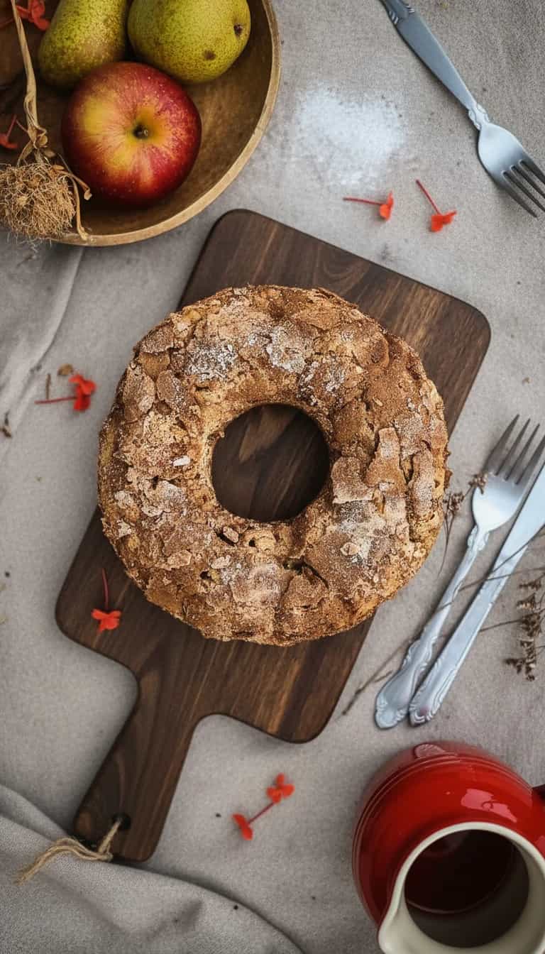 Foto deliciosa de Bolo de Maçã Craquelado pronta para servir - Bolos & Cupcakes