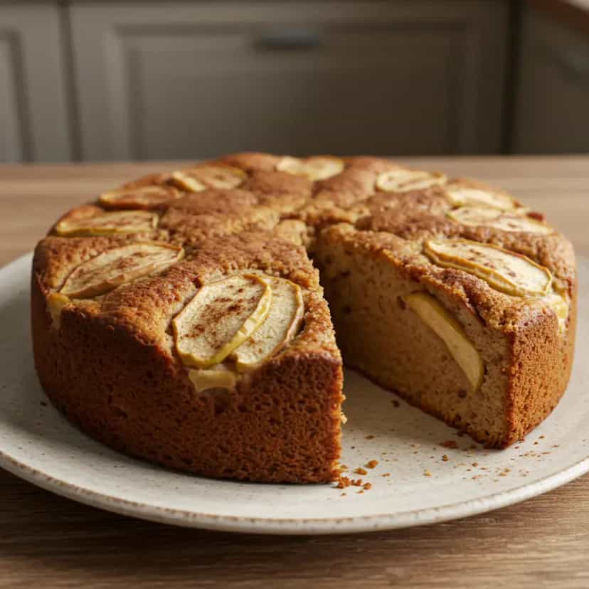 Foto deliciosa de Bolo de Maçã e Canela Caseiro pronta para servir - Bolos & Cupcakes