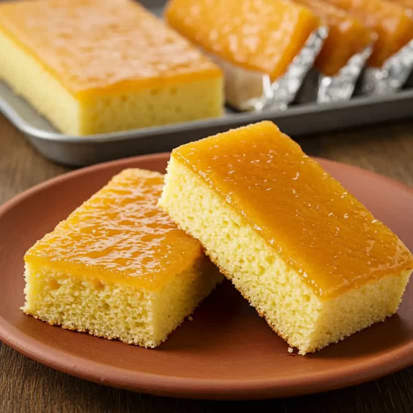 Foto deliciosa de Bolo de Maracujá com Calda pronta para servir - Bolos & Cupcakes