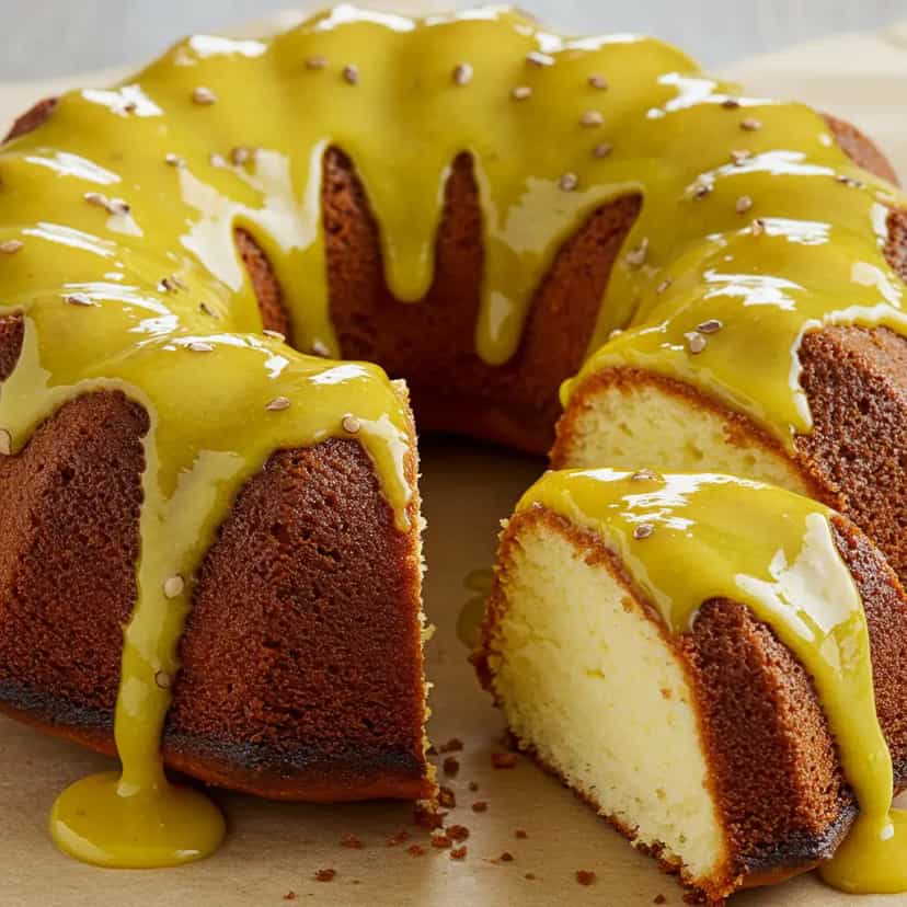 Foto deliciosa de Bolo de maracujá pronta para servir - Bolos & Cupcakes