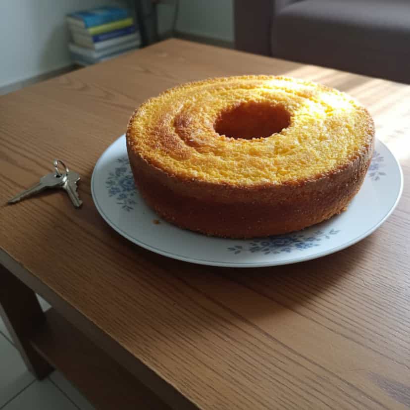 Foto deliciosa de Bolo de Milho com Milharina pronta para servir - Bolos & Cupcakes