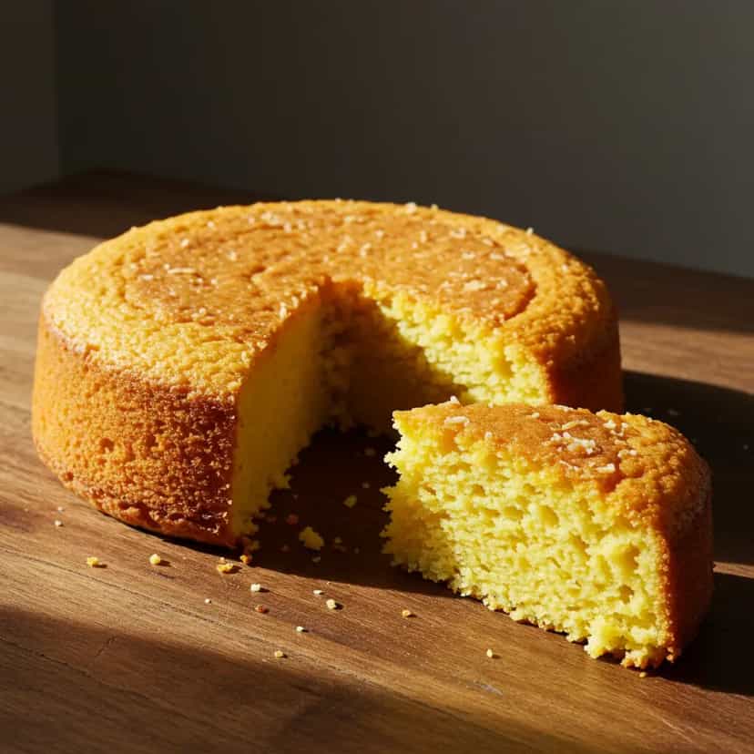 Foto deliciosa de Bolo de Milho Cremoso pronta para servir - Bolos & Cupcakes