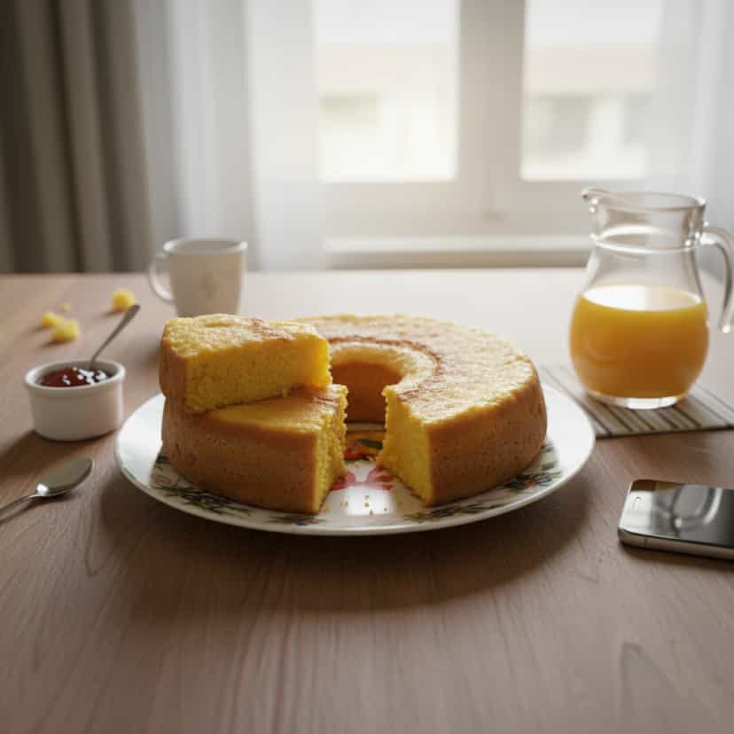 Foto deliciosa de Bolo de Milho Cremoso pronta para servir - Bolos & Cupcakes