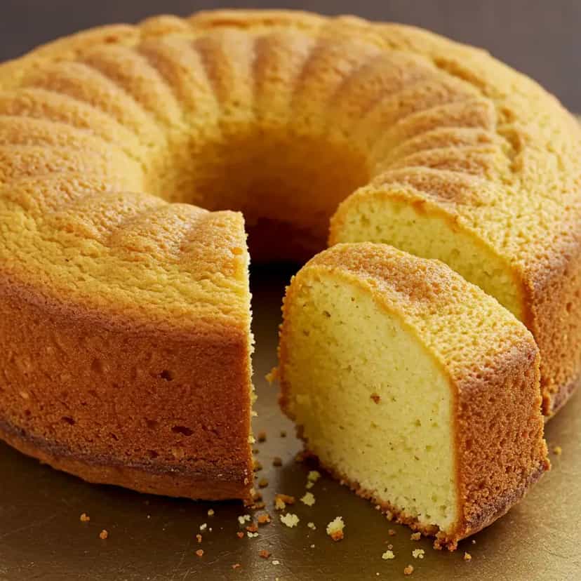 Foto deliciosa de Bolo de Milho Cremoso com Coco pronta para servir - Bolos & Cupcakes