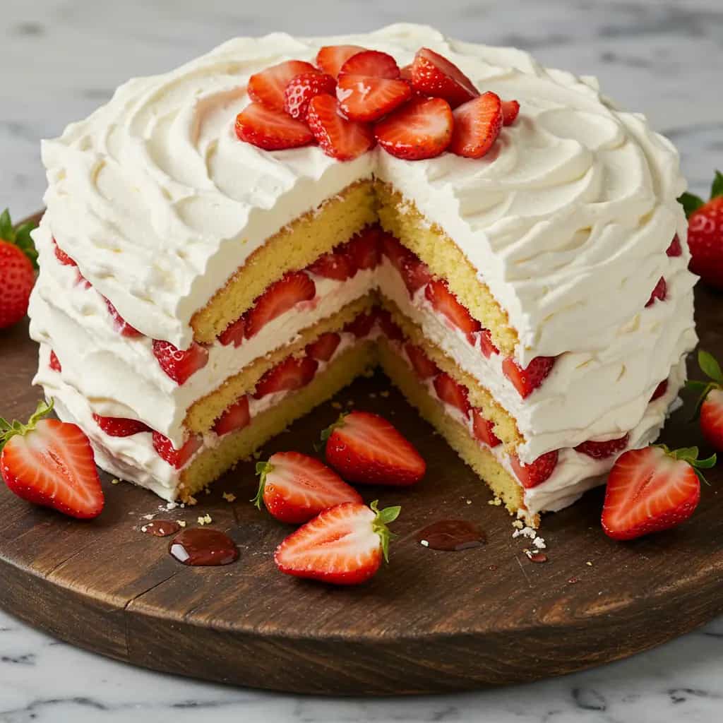 Bolo de Morango com Guaraná