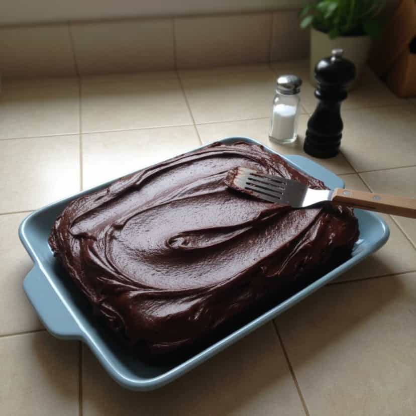 Foto deliciosa de Bolo de Nescau com Cobertura Cremosa pronta para servir - Bolos & Cupcakes
