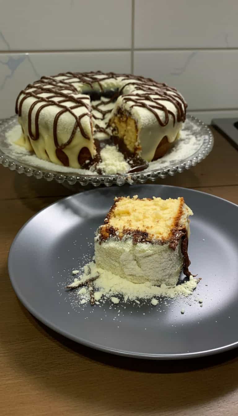 Foto deliciosa de Bolo de Ninho com Nutella pronta para servir - Bolos & Cupcakes