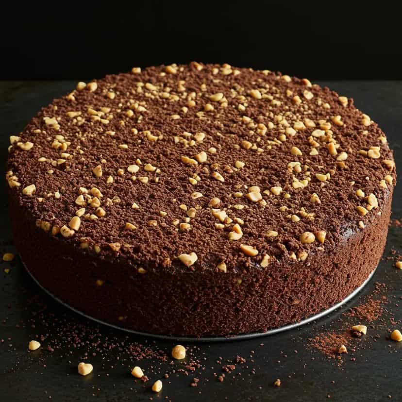 Foto deliciosa de Bolo de Paçoca e Chocolate pronta para servir - Bolos & Cupcakes