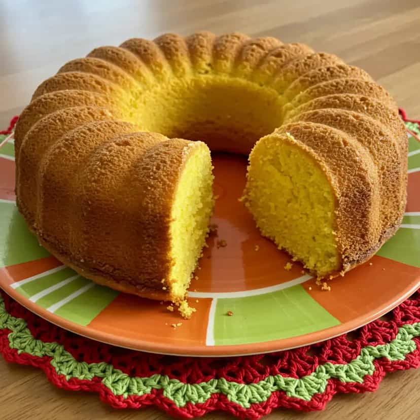 Foto deliciosa de Bolo de Pamonha pronta para servir - Bolos & Cupcakes