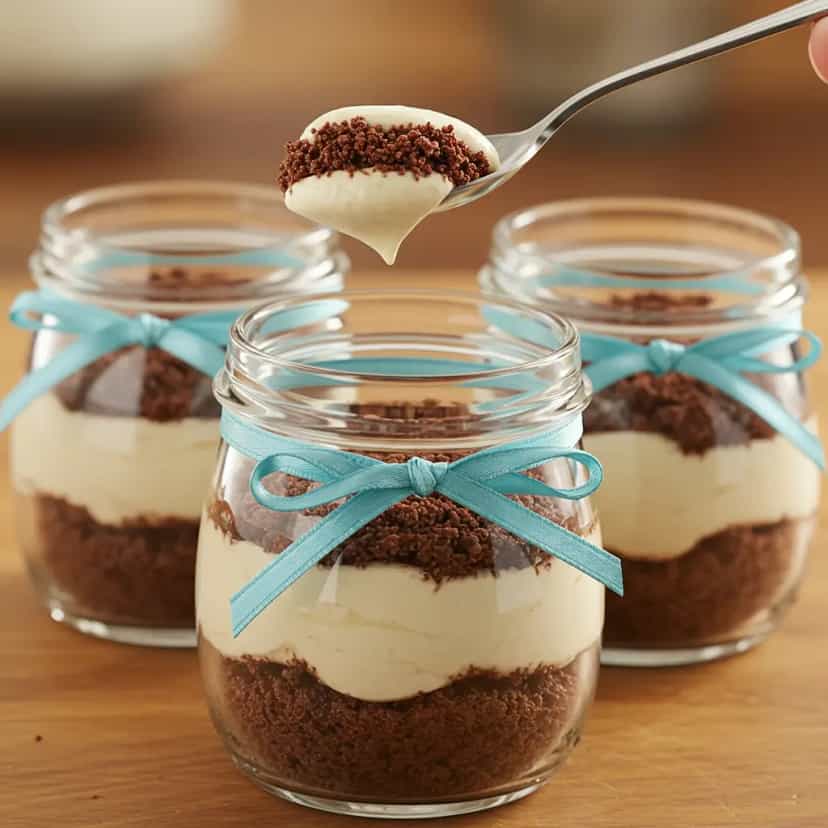 Foto deliciosa de Bolo de Pote de Chocolate pronta para servir - Bolos & Cupcakes