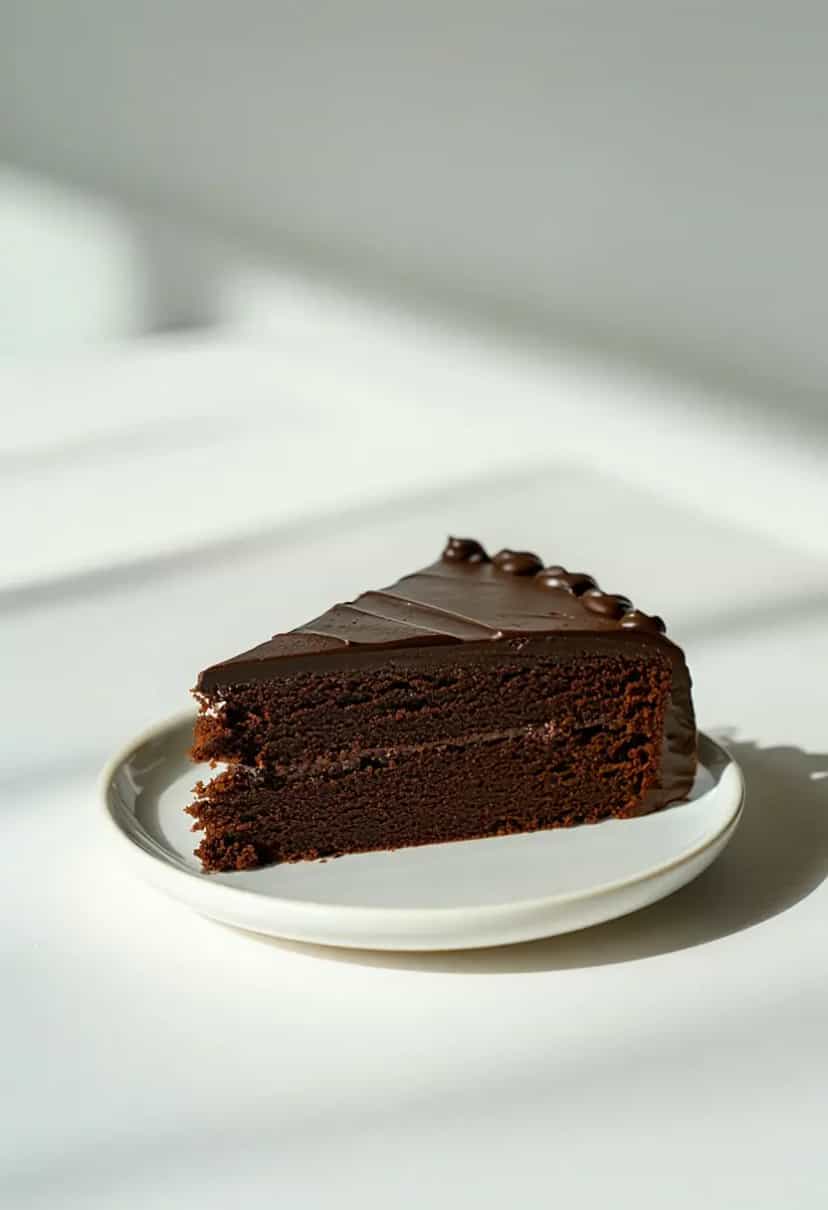 Foto deliciosa de Bolo Diet de Chocolate pronta para servir - Receitas Saudáveis