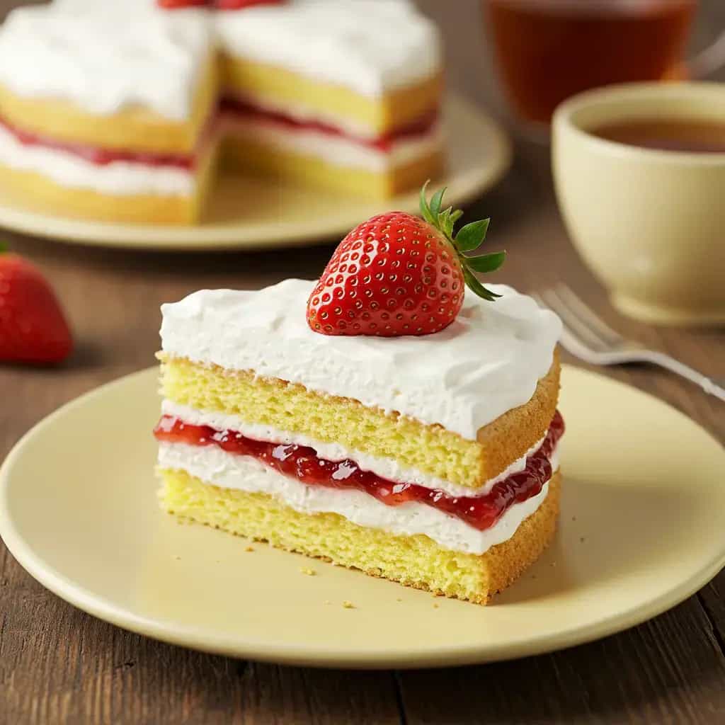 Bolo Diet de Morango e Iogurte