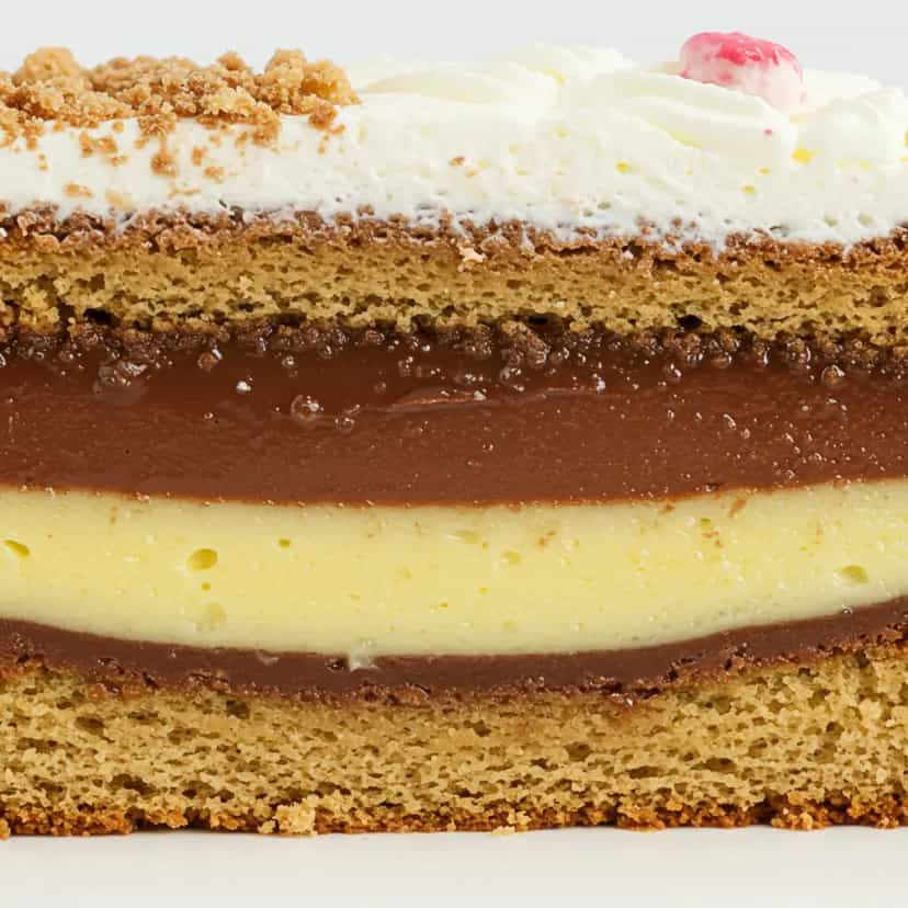 Foto deliciosa de Bolo dois amores com papel de arroz pronta para servir - Bolos & Cupcakes