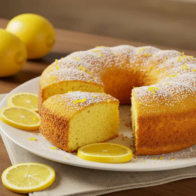 Foto deliciosa de Bolo fofo de limão (liquidificador) pronta para servir - Outras Receitas