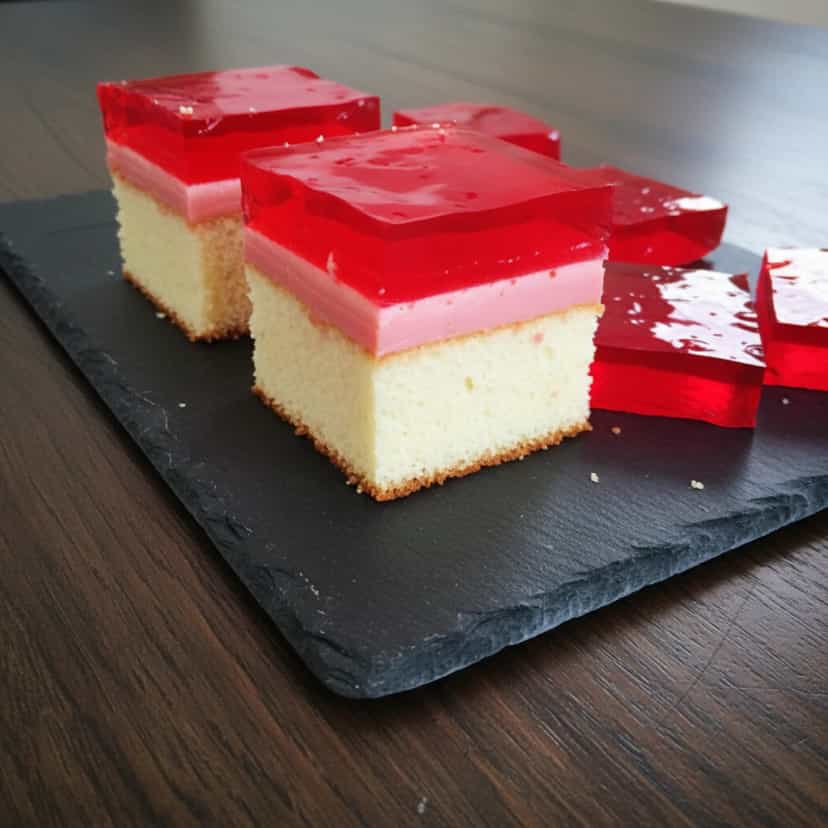 Foto deliciosa de Bolo gelatinado de morango pronta para servir - Bolos & Cupcakes