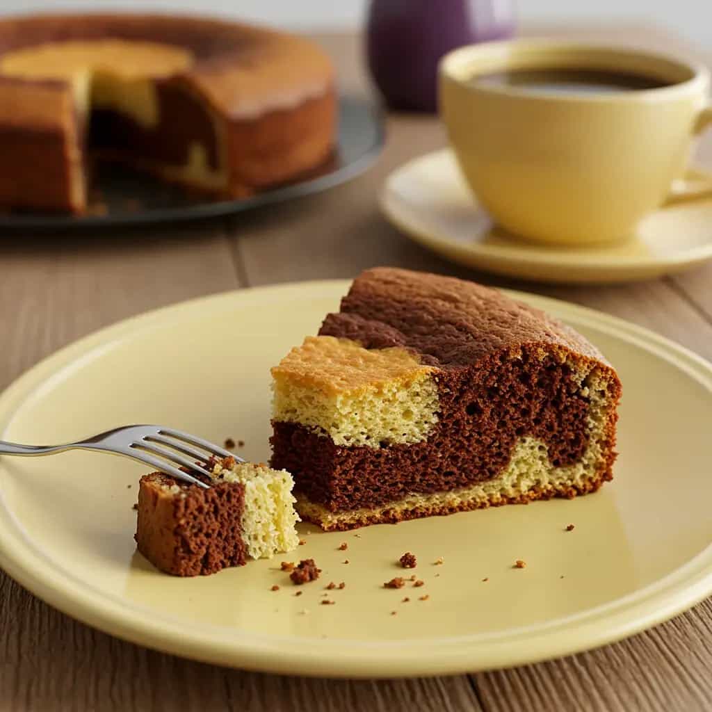 Bolo Mesclado: Cenoura e Chocolate