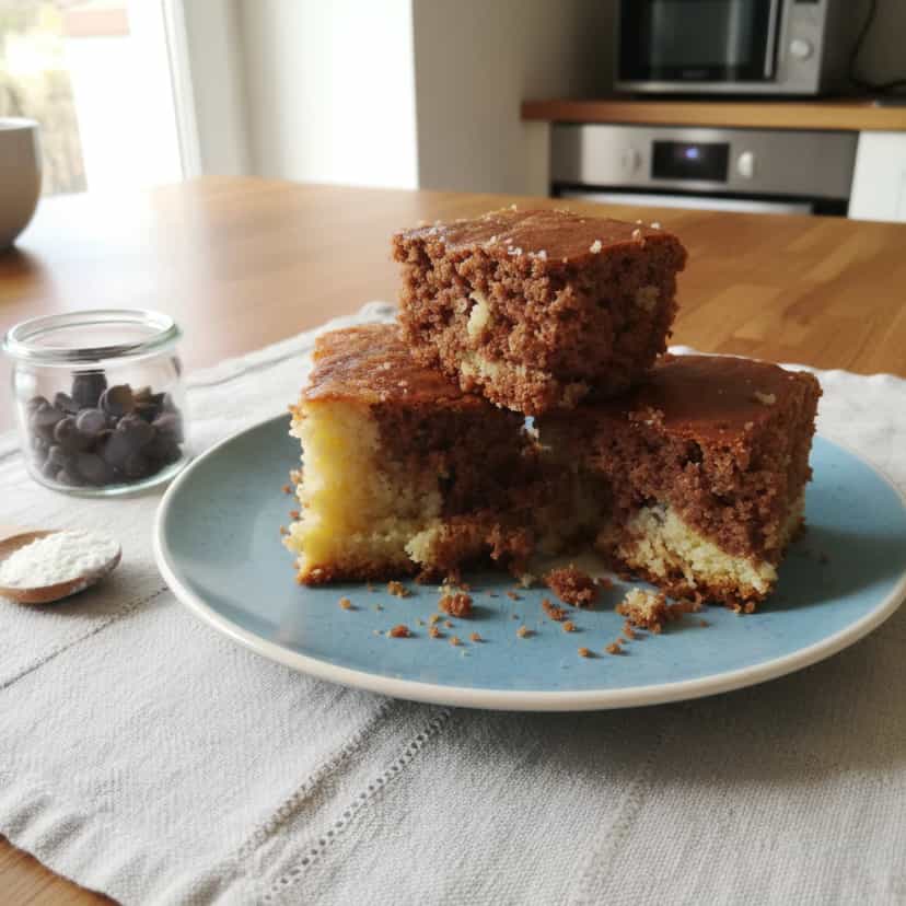 Foto deliciosa de Bolo Mesclado de Chocolate pronta para servir - Bolos & Cupcakes