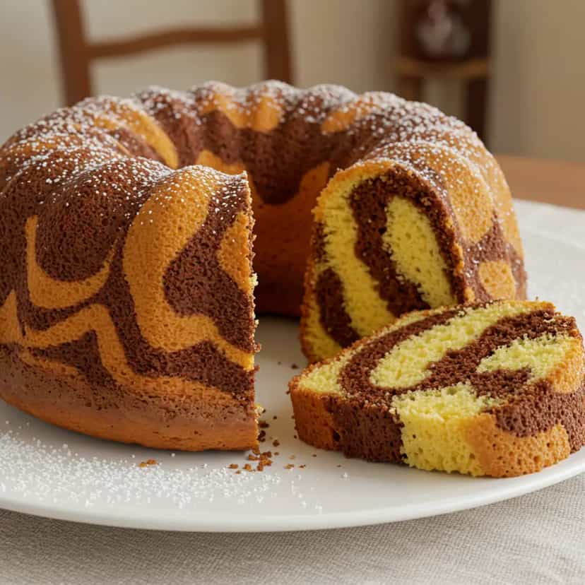 Foto deliciosa de Bolo mesclado pronta para servir - Outras Receitas