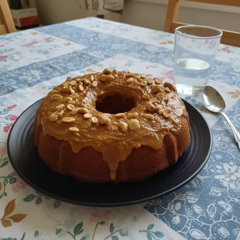 Foto deliciosa de Bolo Pé de Moleque pronta para servir - Bolos & Cupcakes