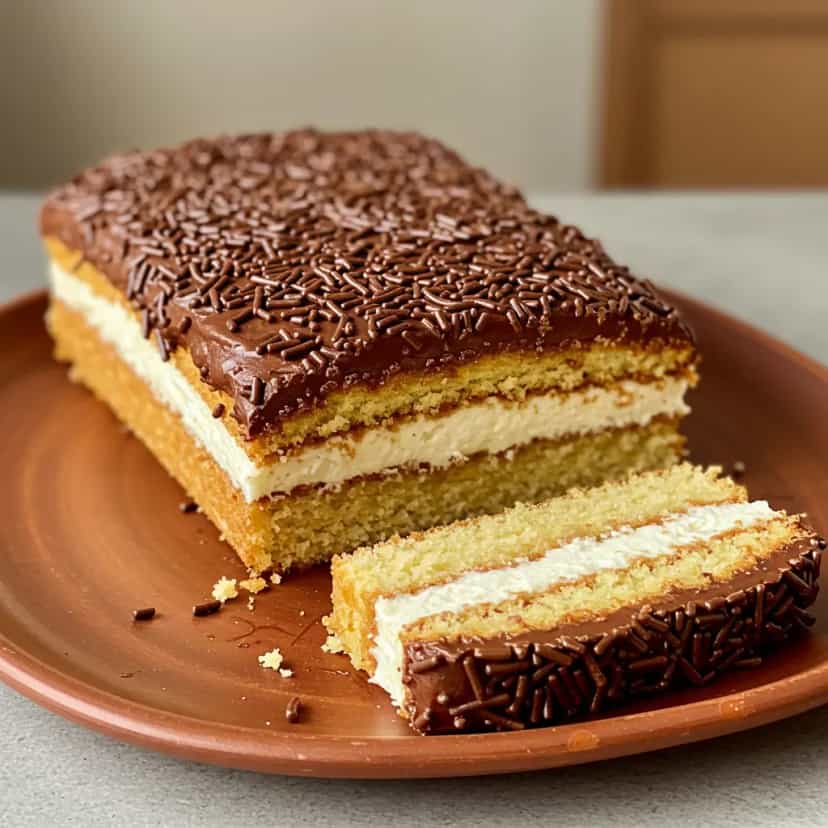 Foto deliciosa de Bolo Prestígio: Receita Caseira pronta para servir - Bolos & Cupcakes