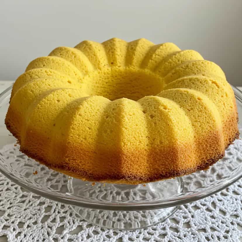 Foto deliciosa de Bolo Pudim de Fubá Simples pronta para servir - Bolos & Cupcakes
