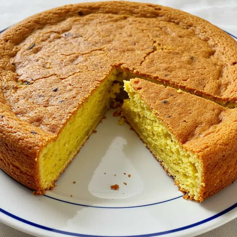 Foto deliciosa de Bolo rapidinho de milho de latinha pronta para servir - Bolos & Cupcakes
