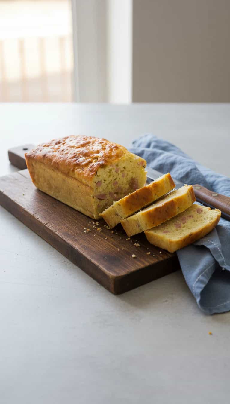 Foto deliciosa de Bolo Salgado de Calabresa e Requeijão pronta para servir - Salgadinhos