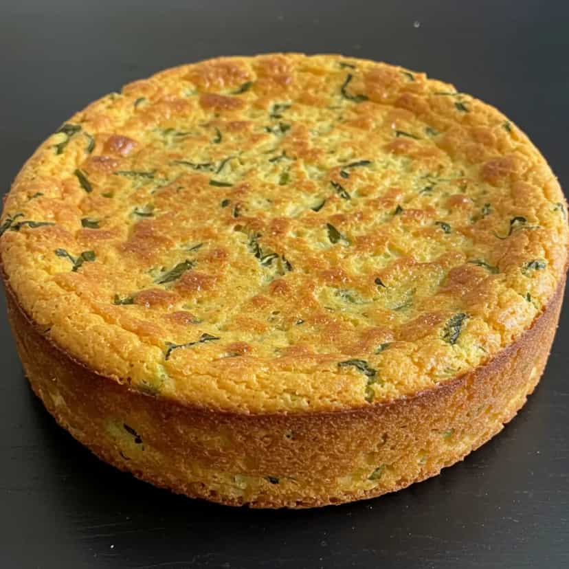 Foto deliciosa de Bolo salgado de couve-flor pronta para servir - Outras Receitas