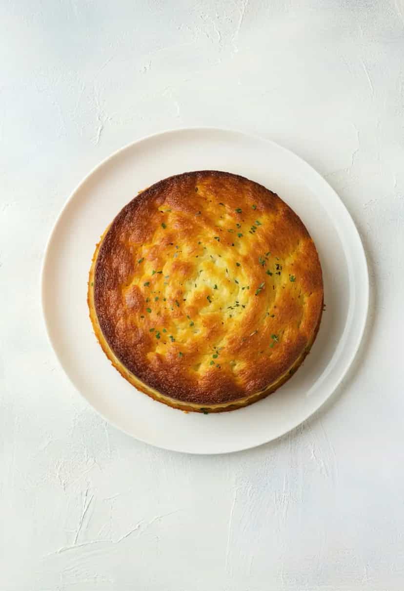 Foto deliciosa de Bolo Salgado de Liquidificador pronta para servir - Lanches de Padaria