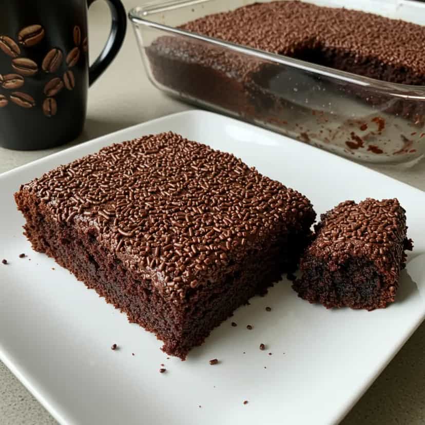 Foto deliciosa de Bolo Simples de Chocolate pronta para servir - Bolos & Cupcakes