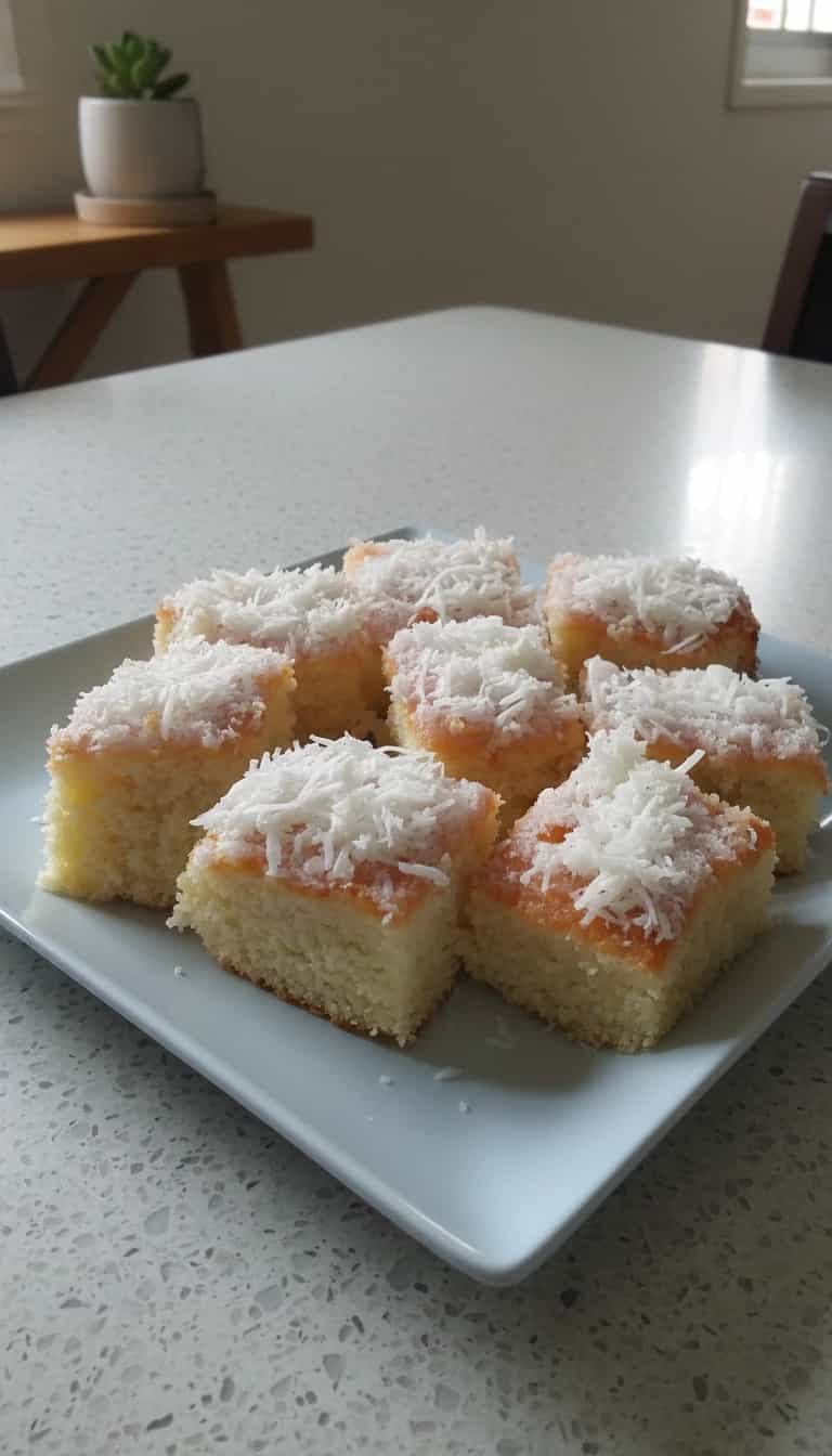 Foto deliciosa de Bolo Toalha Felpuda de Coco pronta para servir - Bolos & Cupcakes