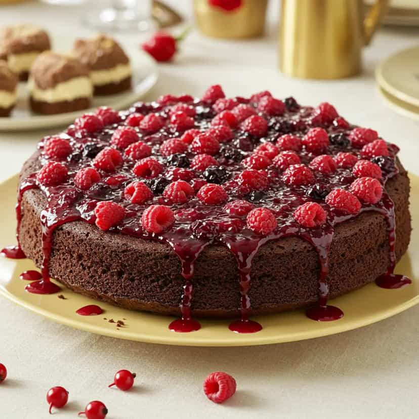 Foto deliciosa de Bolo Trufado de Chocolate Meio Amargo pronta para servir - Bolos & Cupcakes