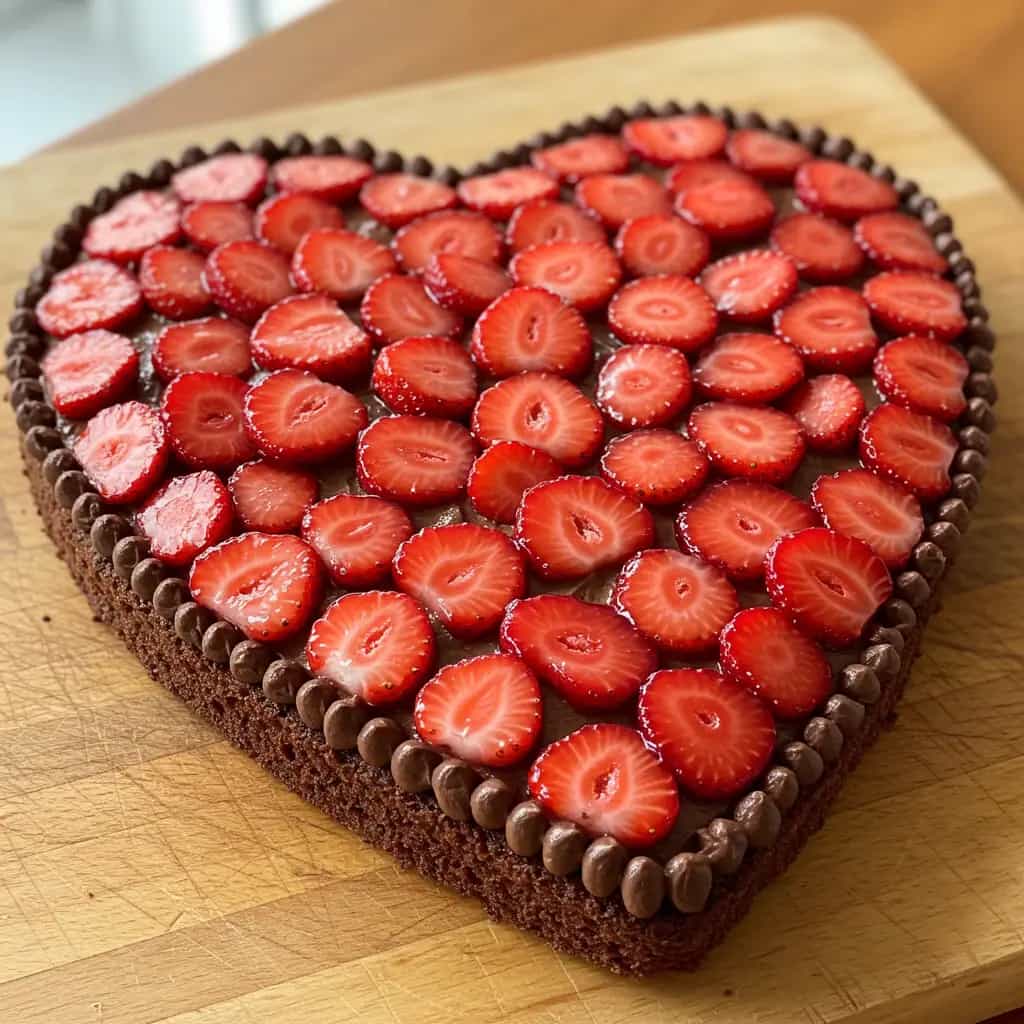 Bolo Trufado de Morangos com Nozes