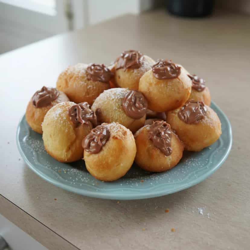 Foto deliciosa de Bombinhas de Chocolate Fritas pronta para servir - Outras Receitas
