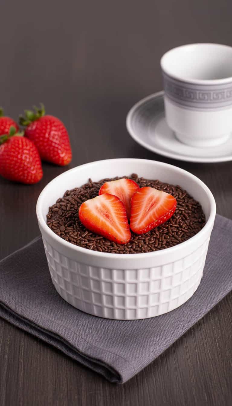 Bombom de Morango em Camadas