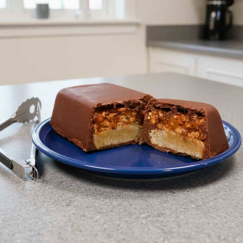 Foto deliciosa de Bombom Gigante de Caramelo e Amendoim pronta para servir - Outras Receitas