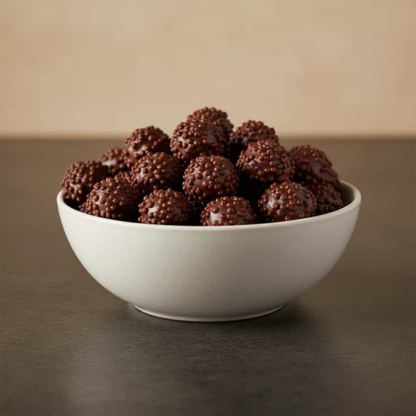 Foto deliciosa de Bombons Crocantes de Chocolate pronta para servir - Outras Receitas