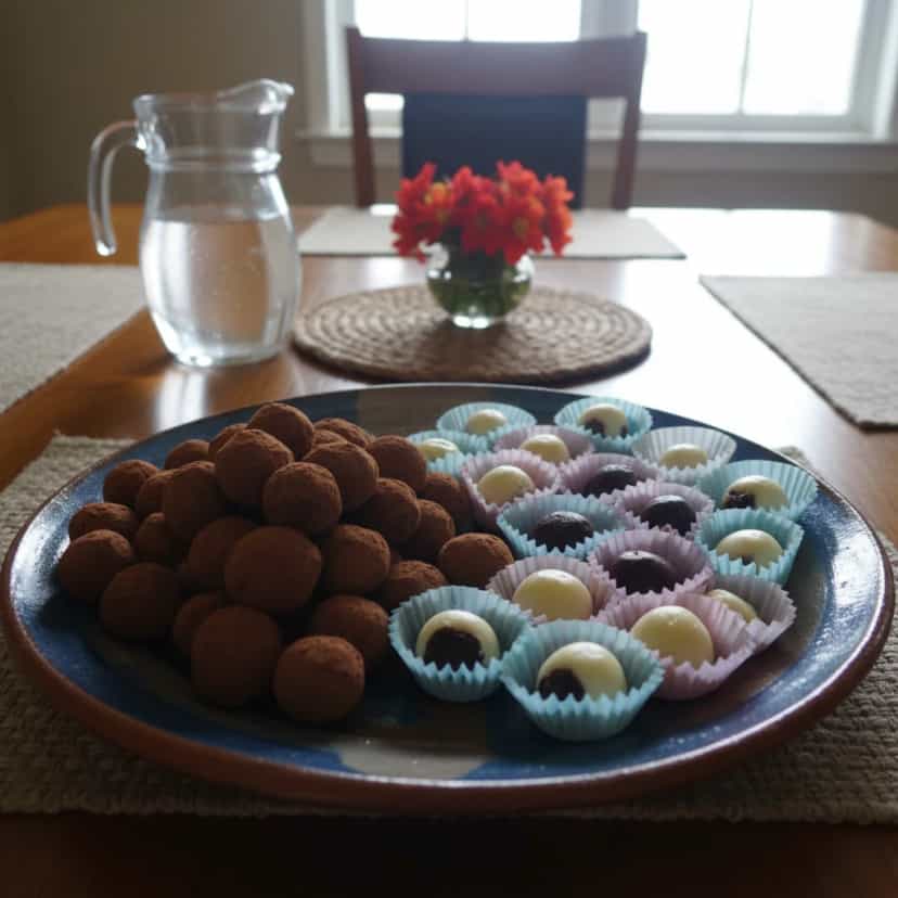Foto deliciosa de Bombons de Leite em Pó Cremosos pronta para servir - Outras Receitas