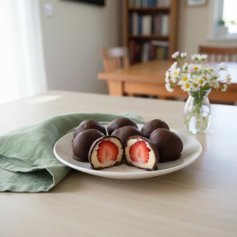 Foto deliciosa de Bombons de Morango com Beijinho pronta para servir - Outras Receitas