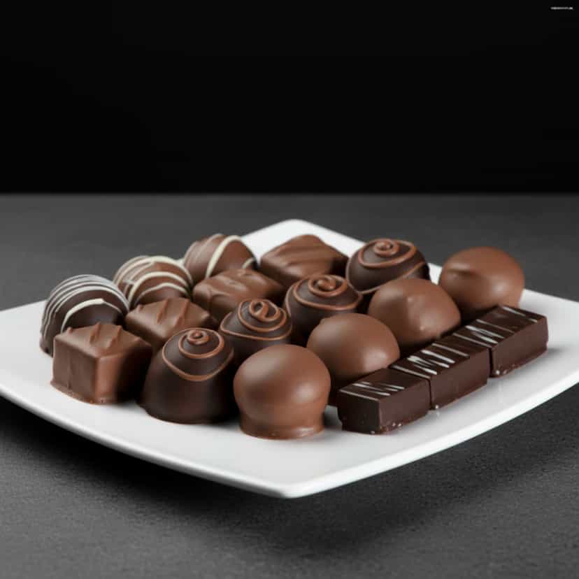 Foto deliciosa de Bombons de Sorvete com Chocolate pronta para servir - Doces Gelados & Sorvetes