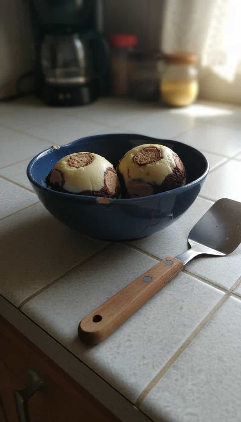 Foto deliciosa de Bombonzão de Chocolate com Sorvete pronta para servir - Doces Gelados & Sorvetes