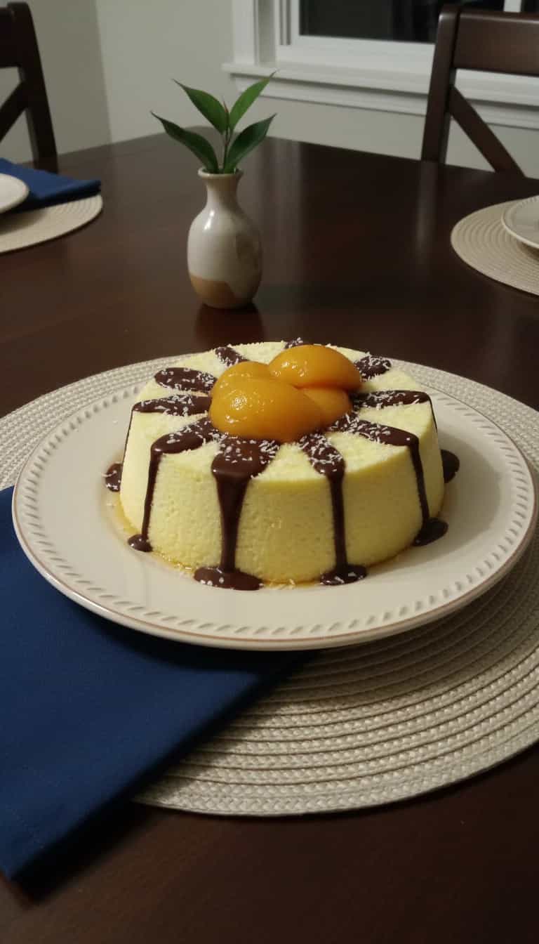Foto deliciosa de Brigadeirão Branco Cremoso pronta para servir - Pudins & Cremes